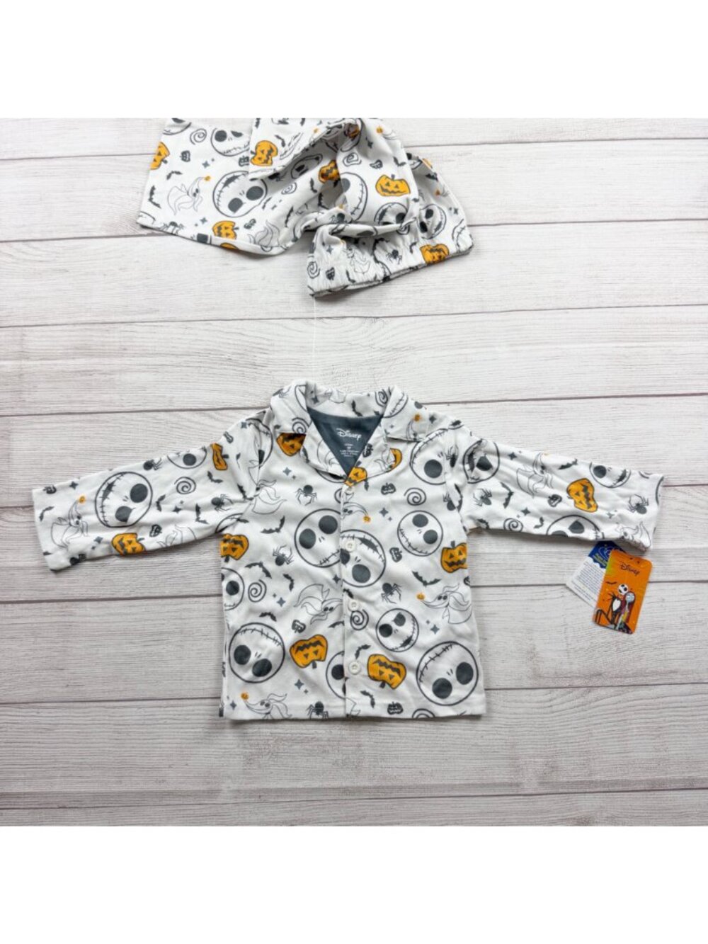 Disney Jack Skellington Toddler Halloween Pajama Set Nightmare Before NWT 3T - Picture 3 of 6